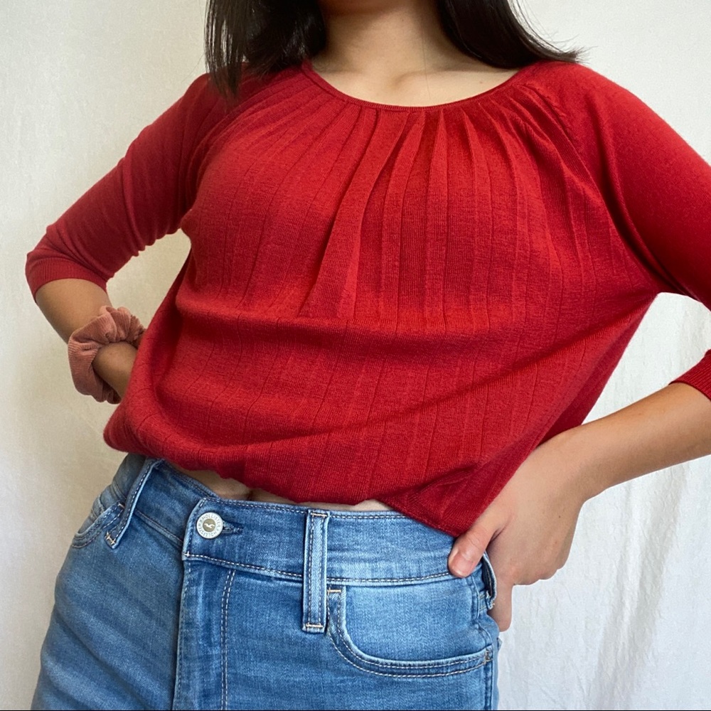 🍒 red loft blouse 🍒